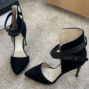 Joe's Jeans Black Suede Heels